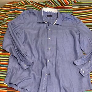 Robert Graham long sleeve button up size 47 18-1/2 Super nice, fast shipping